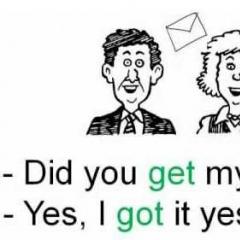 Get used.  Phrasal verb Get.  Other expressions with GET