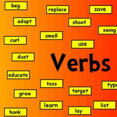 Verb forms in English Carry is a regular verb